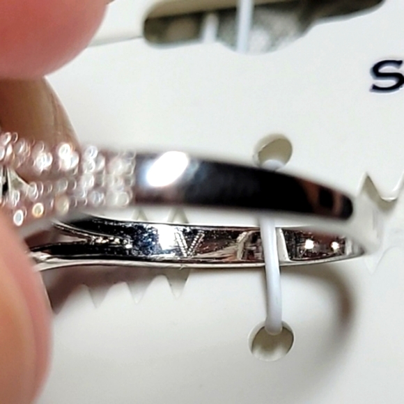 Savvy Cie Jewels Rhodium-Plated Teardrop Ring, Size 7 - Picture 12 of 14